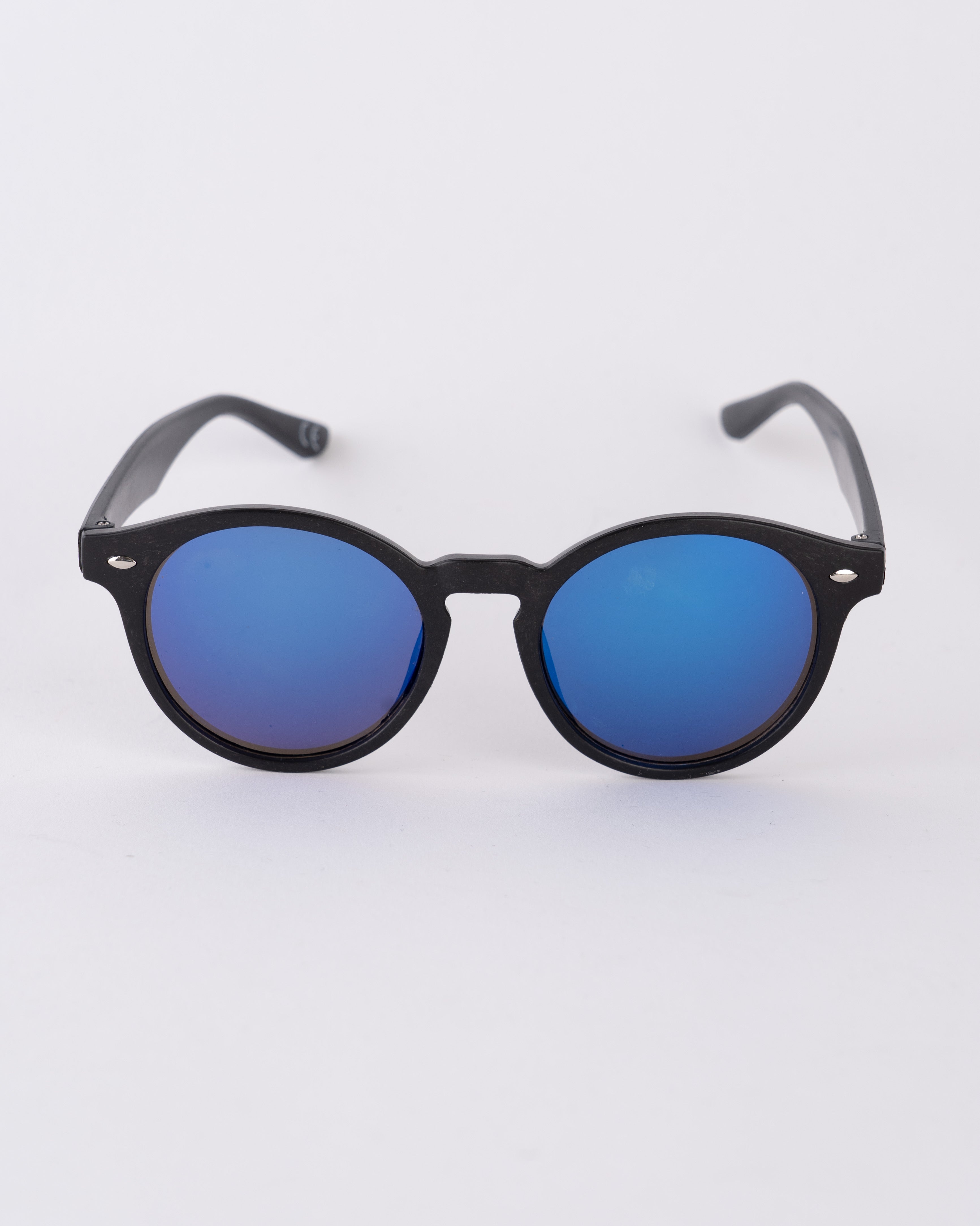 Coffee Waste Rounds Sunglasses - Blue | BamBooBay