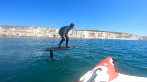 Foil Boarding Caves The Isle Of Wight