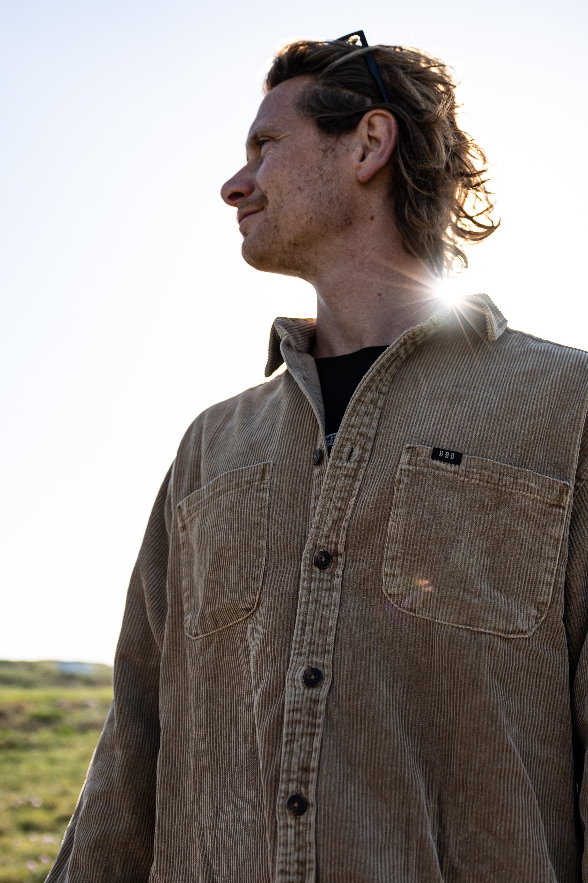 BamBooBay Chill Cord Long Sleeve Shirt Mushroom