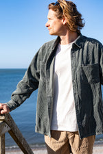 Load image into Gallery viewer, BamBooBay Chill Cord Long Sleeve Shirt Olive
