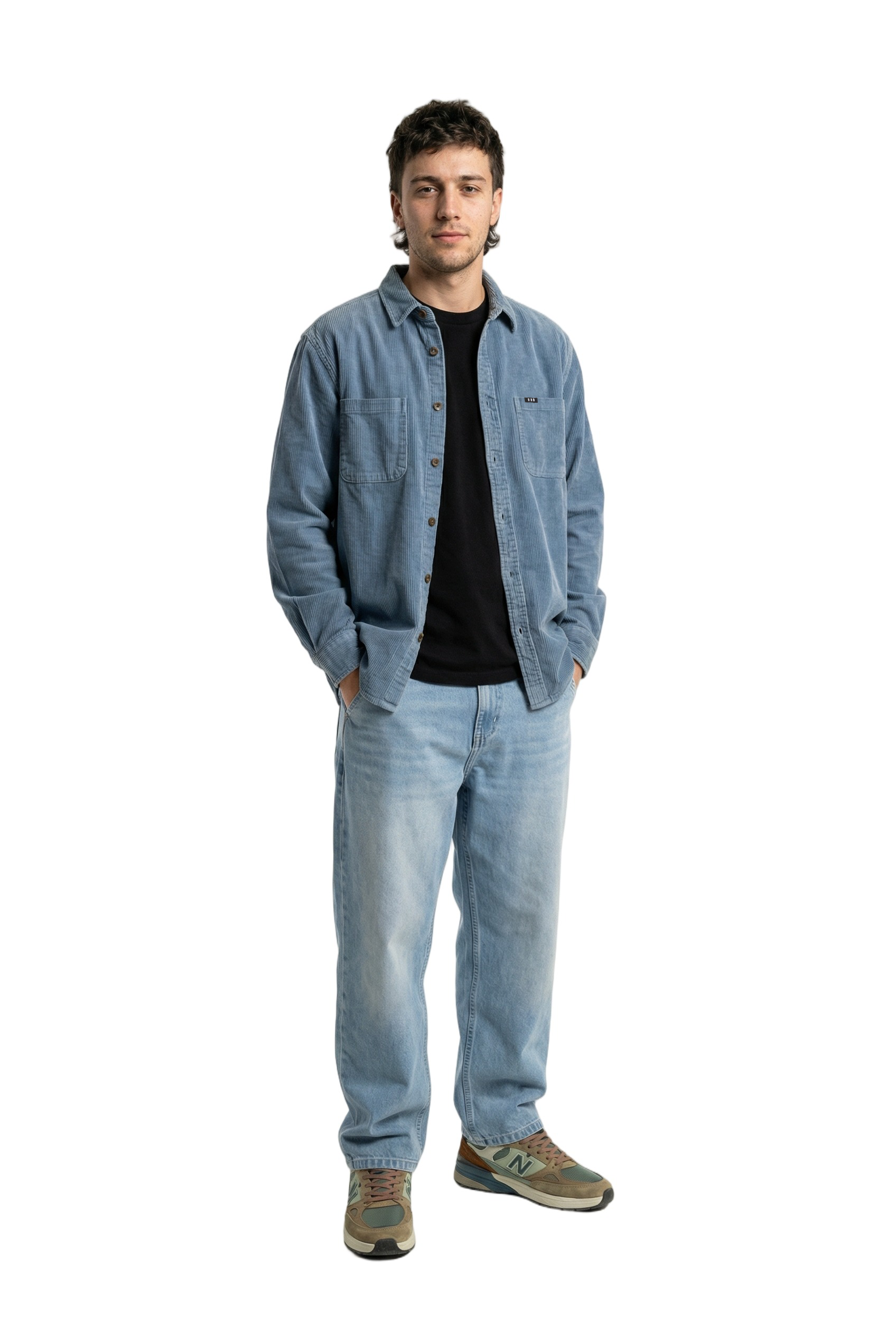 Chill Cord Long Sleeve Shirt Blue