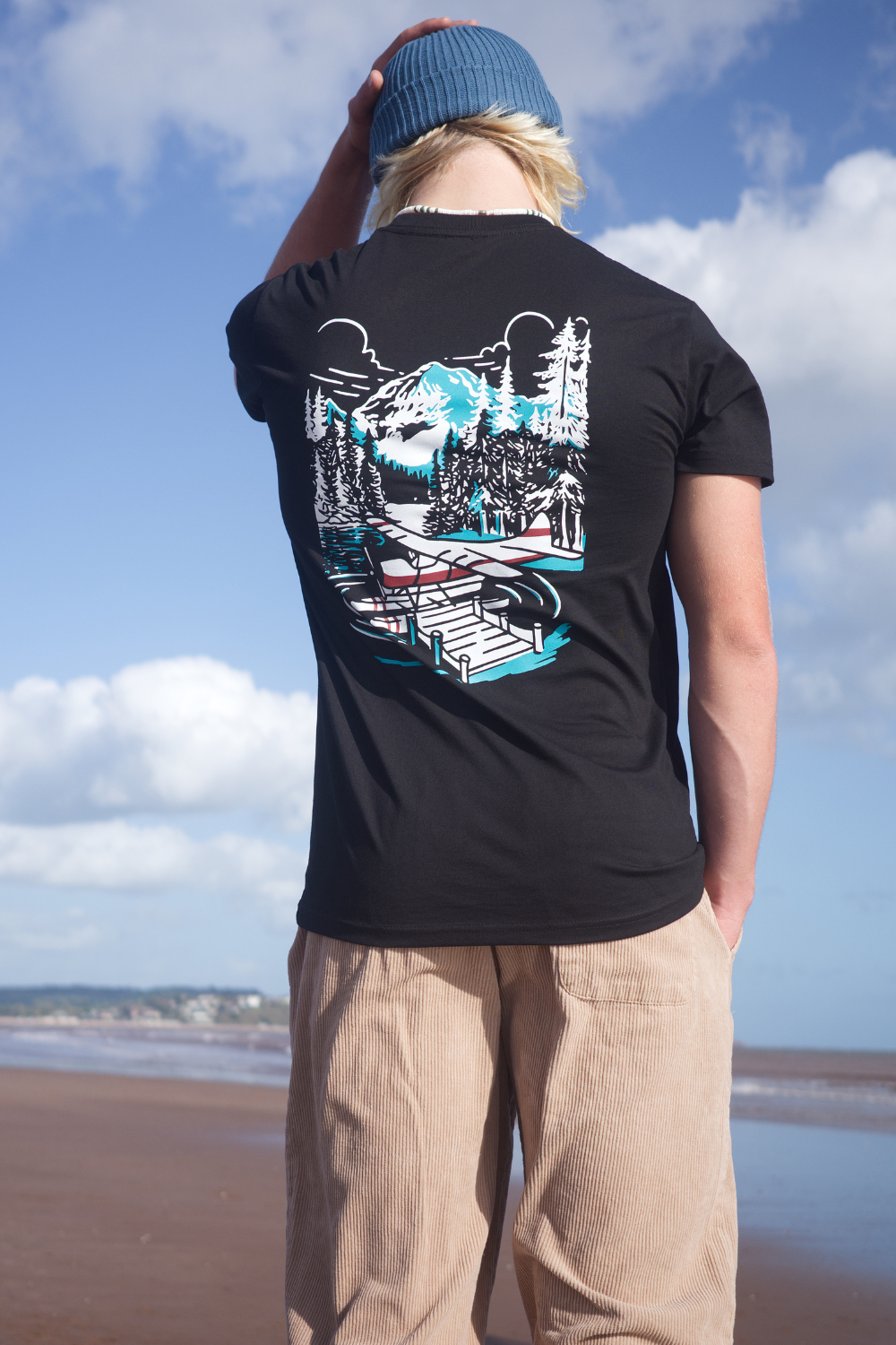 Seaplane Mens T-Shirt Black