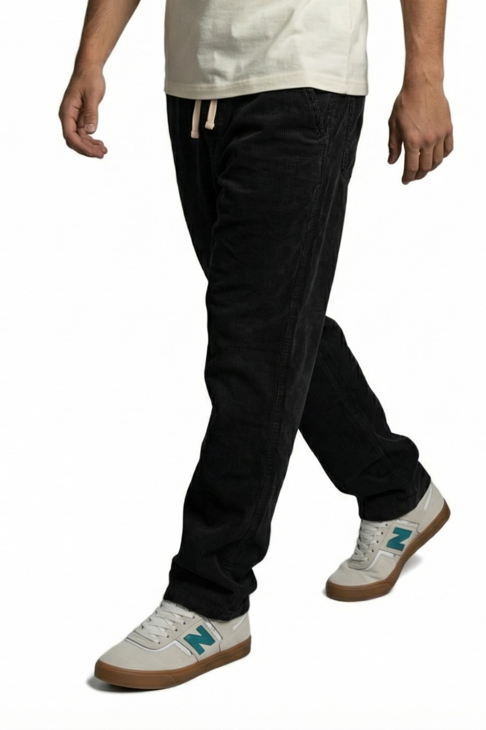 Chill Cord Mens Trousers Washed Black