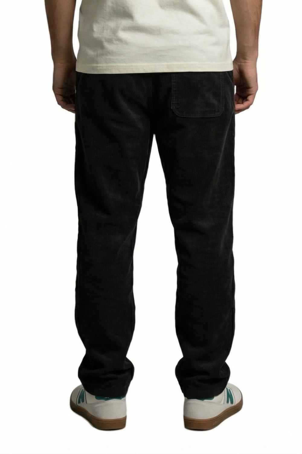 Chill Cord Mens Trousers Washed Black