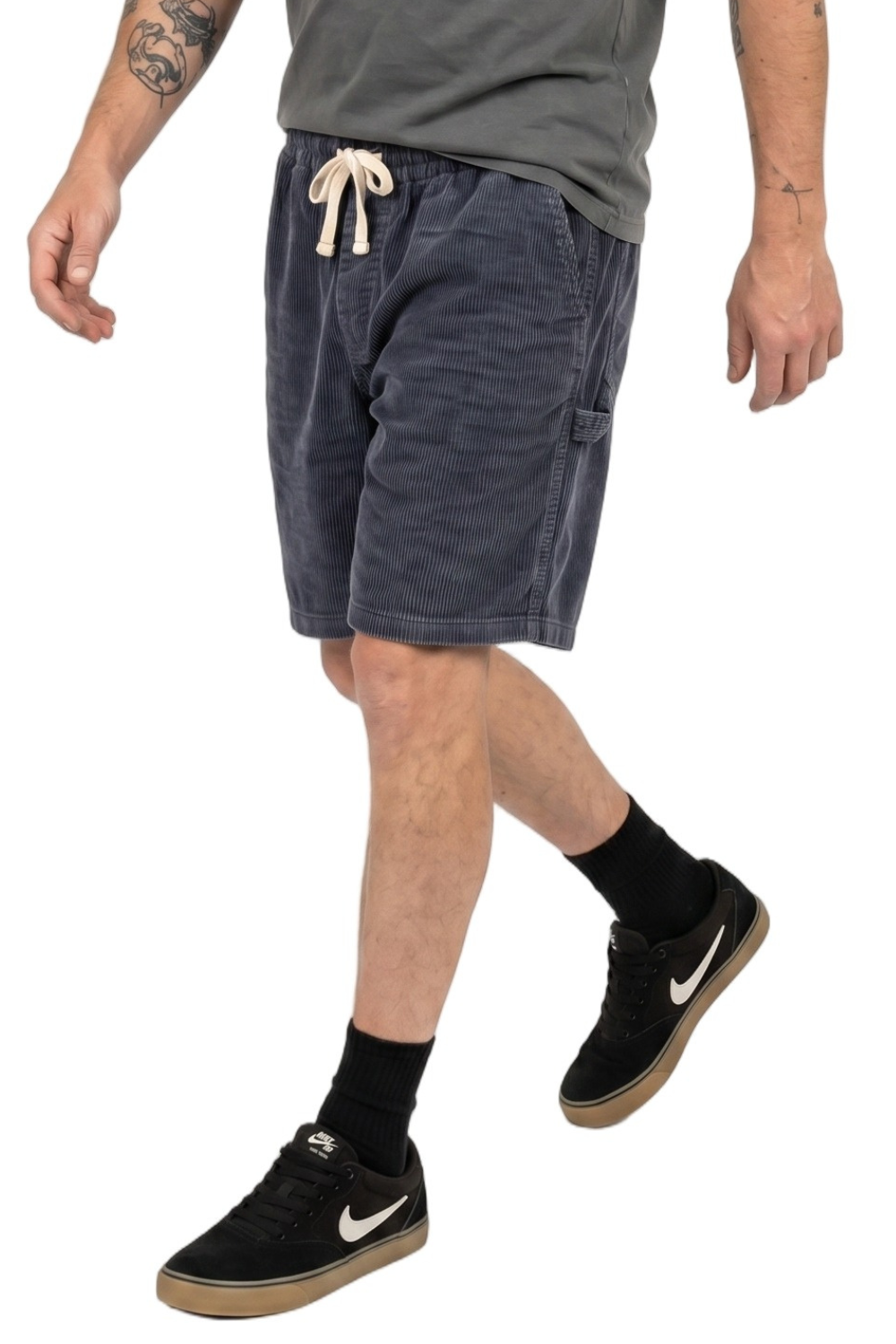 Chippy Chill Mens 22" Cord Shorts Dark Navy