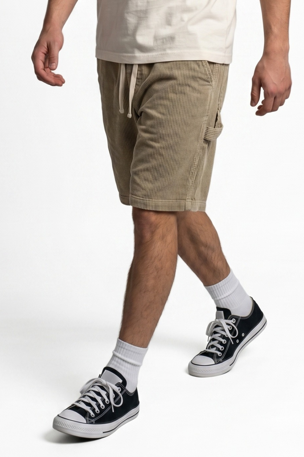 Chippy Chill Mens 22" Cord Shorts Khaki