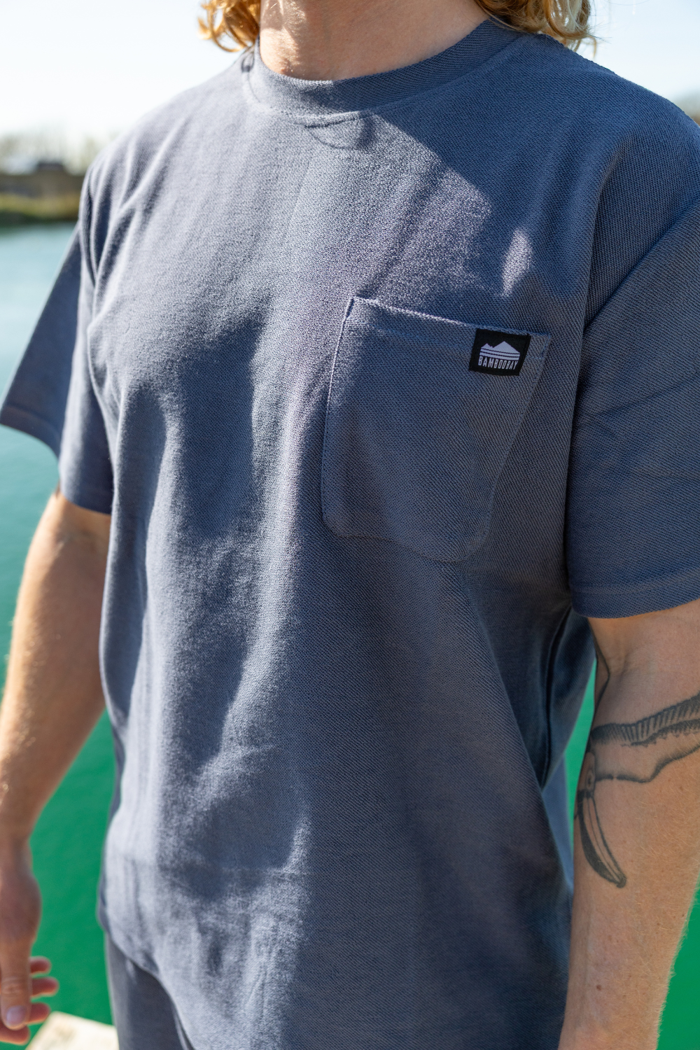 Lazy Terry Mens T-Shirt Navy