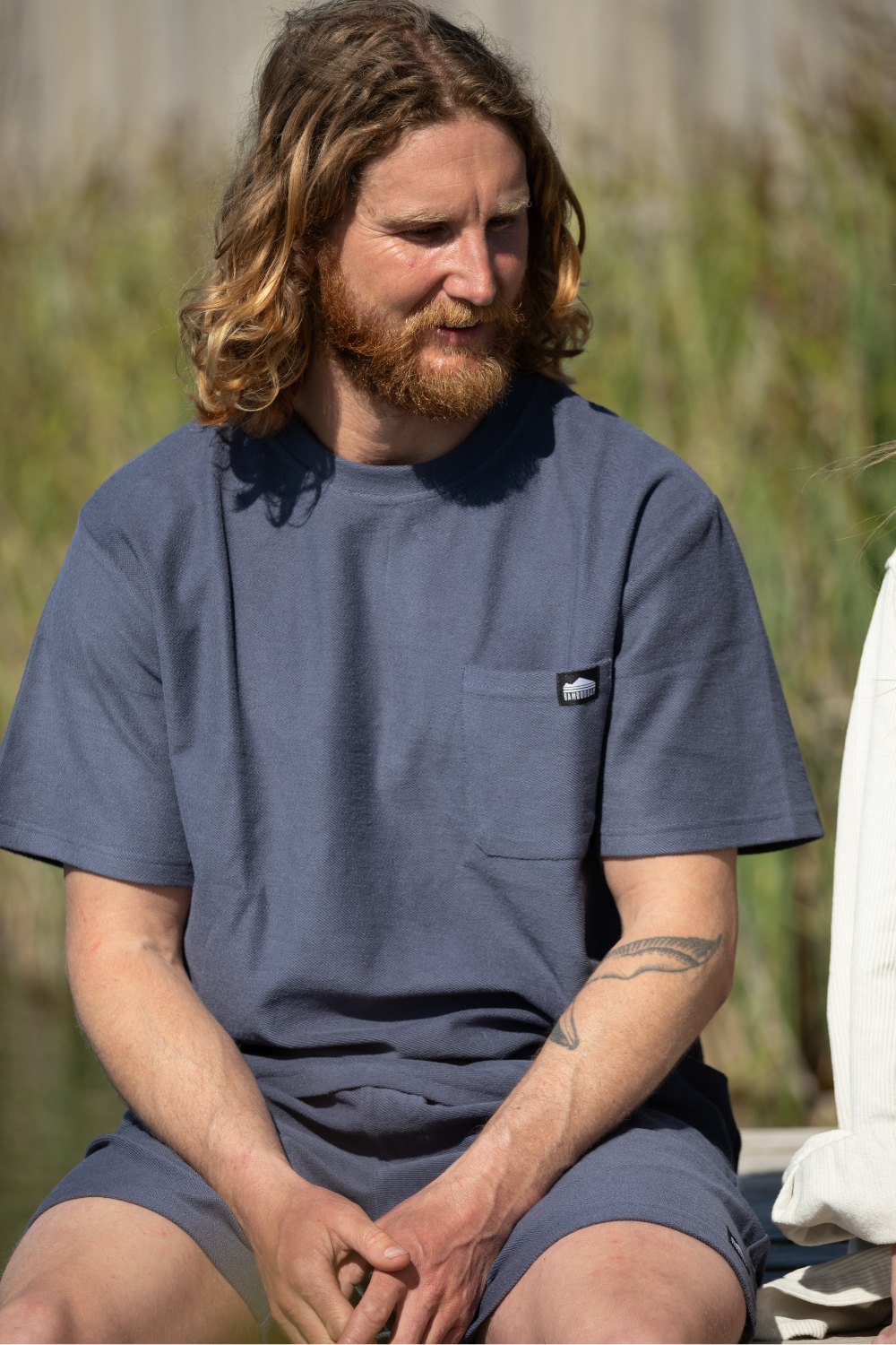 Lazy Terry Mens T-Shirt Navy