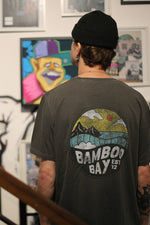 Load image into Gallery viewer, BamBooBay Mnt Badge Vintage T-Shirts Black
