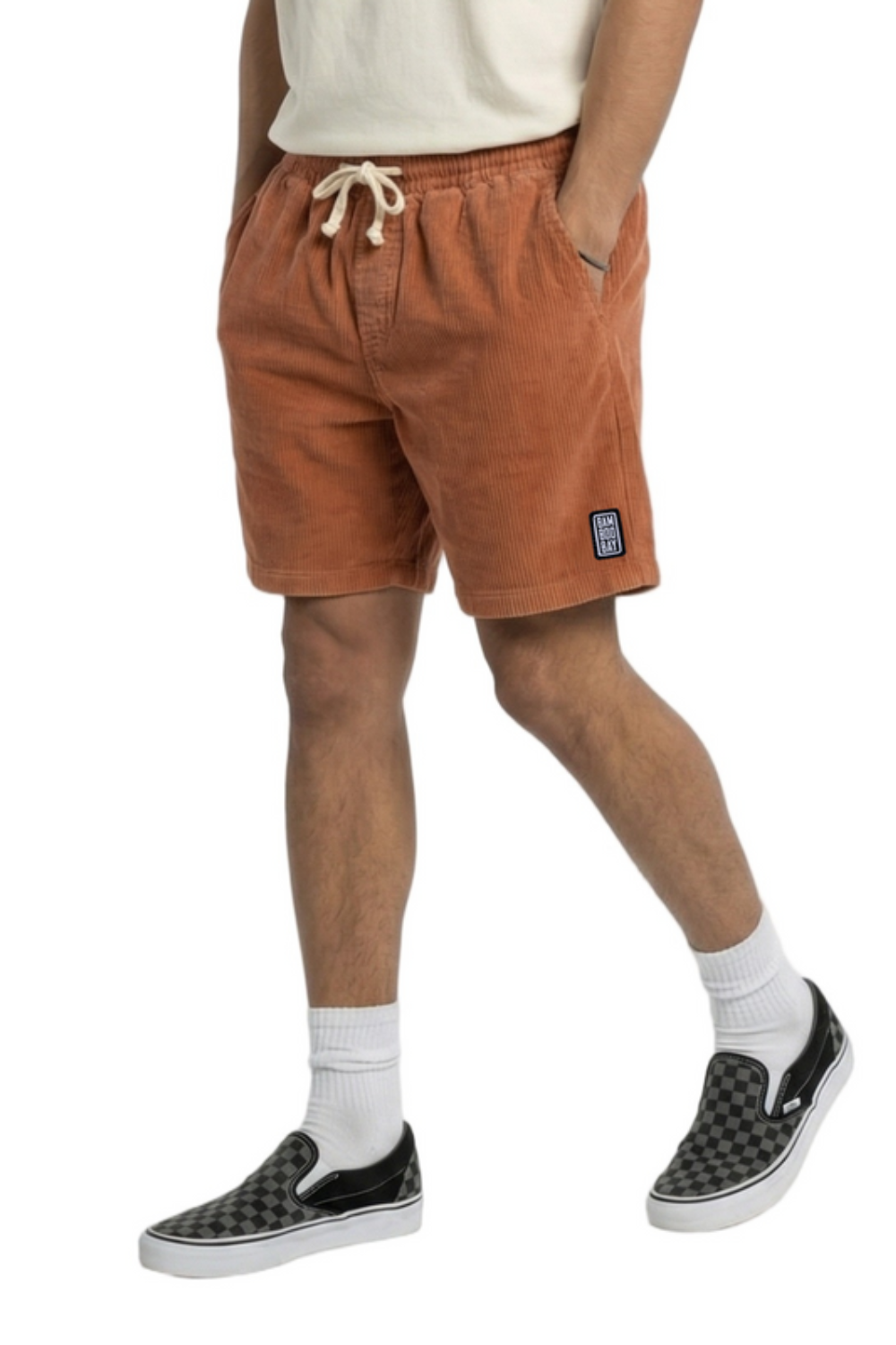 BamBooBay Chill Cord Shorts Rust