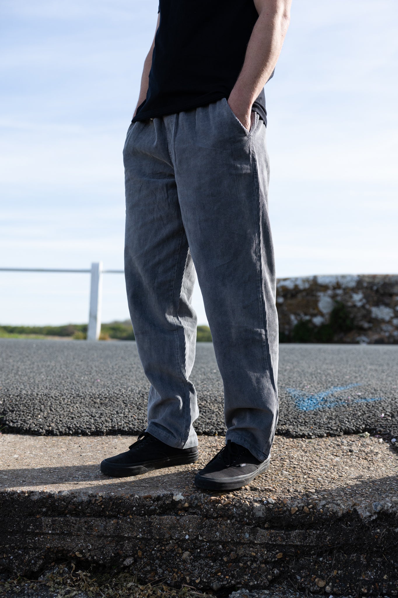 Chill Cord Mens Trousers Grey