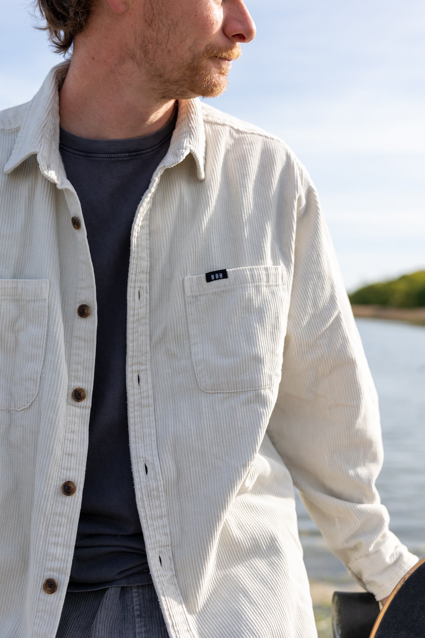 Chill Cord Mens Shirt Marshmallow