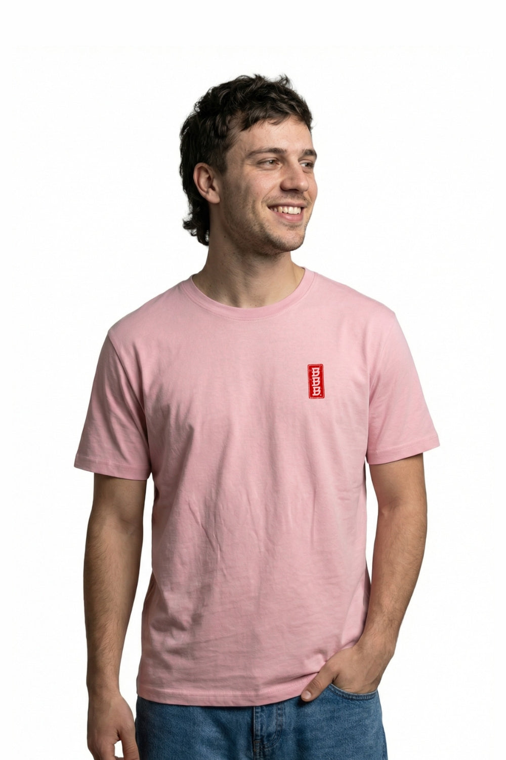 Dragon Mens T-Shirt Stone Wash Pink