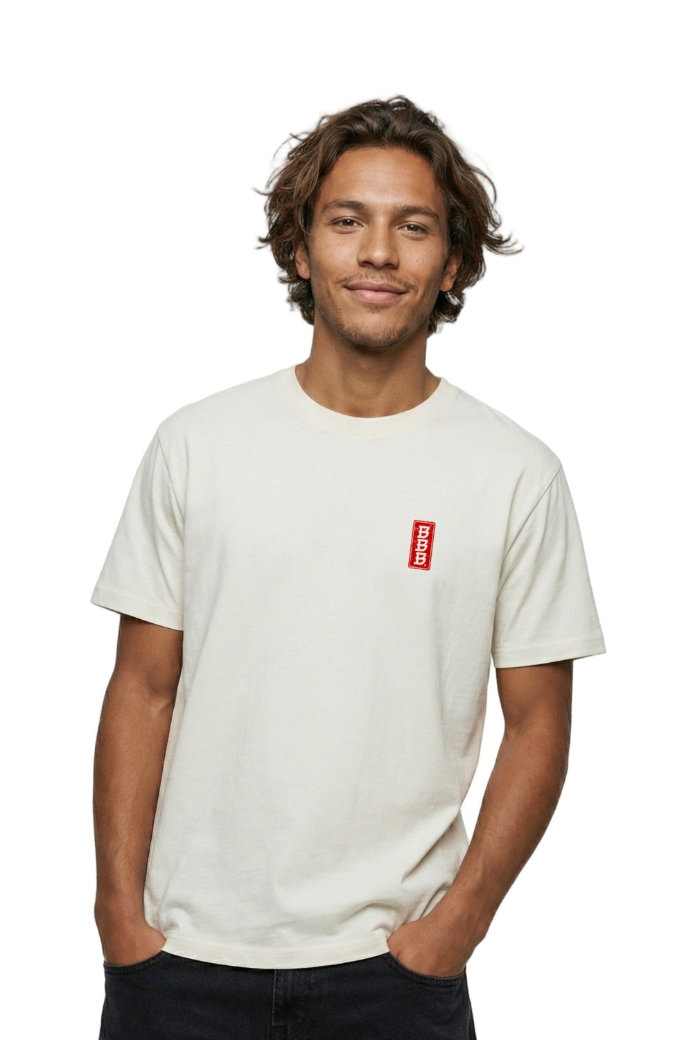 Ramen Mens T-Shirt Stone Wash White