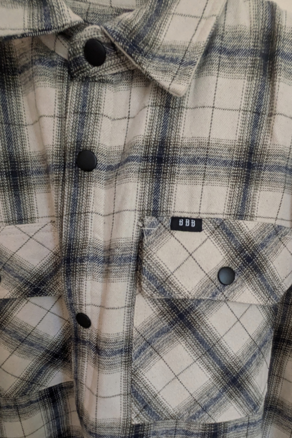 Paddy Mens Overshirt Green/White