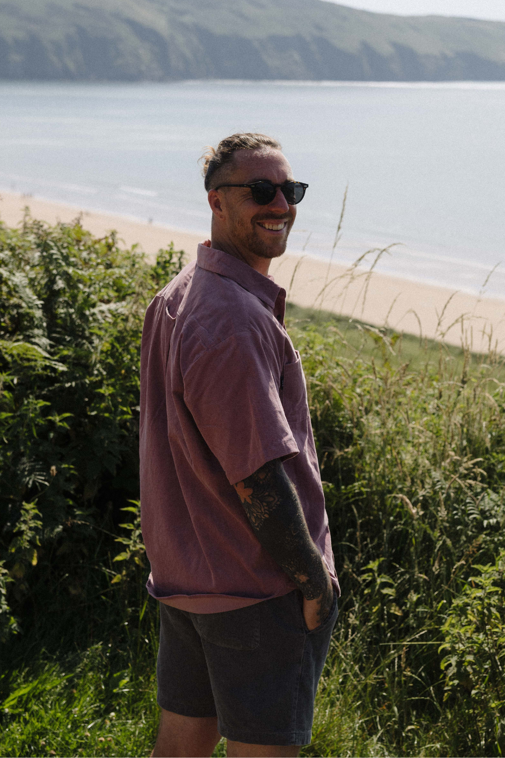 BamBooBay Script Mens Shirt Rose
