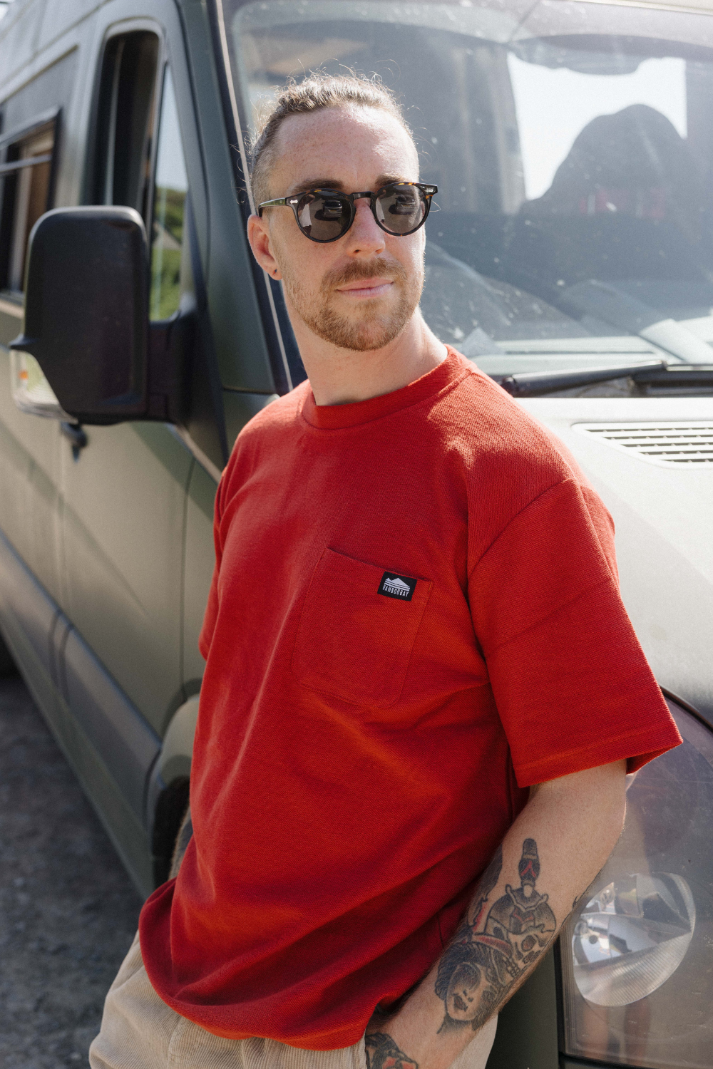 BamBooBay Lazy Terry Mens T-Shirt Terracotta