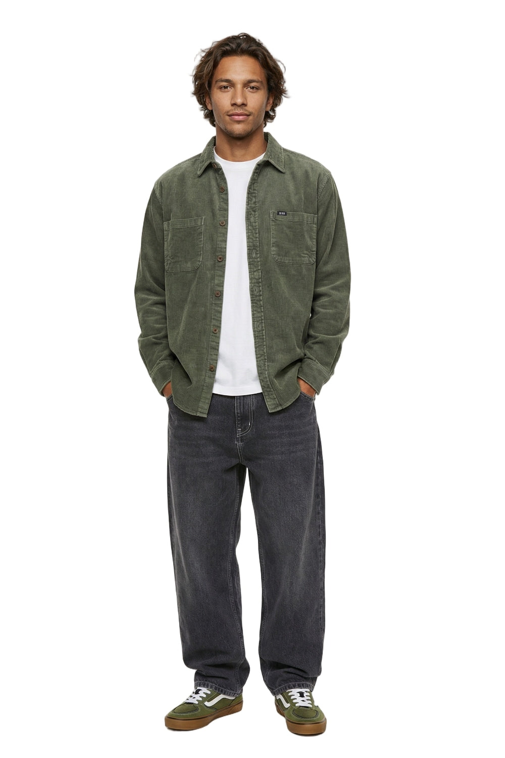 Chill Cord Long Sleeve Shirt Olive