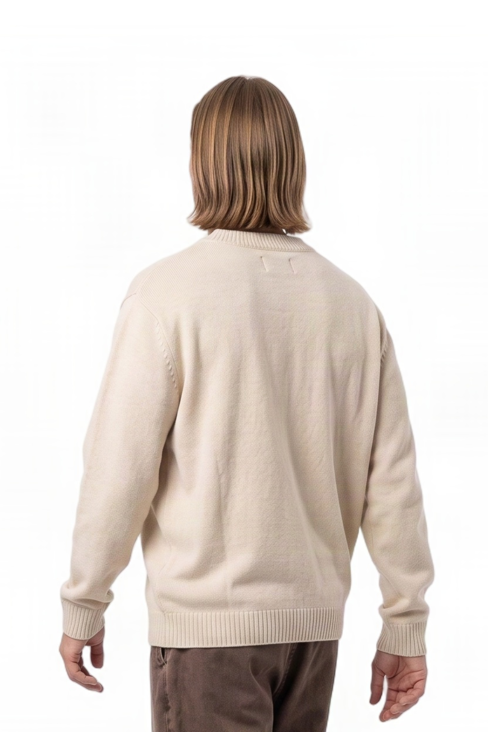 Seamus Mens Jumper Vintage White