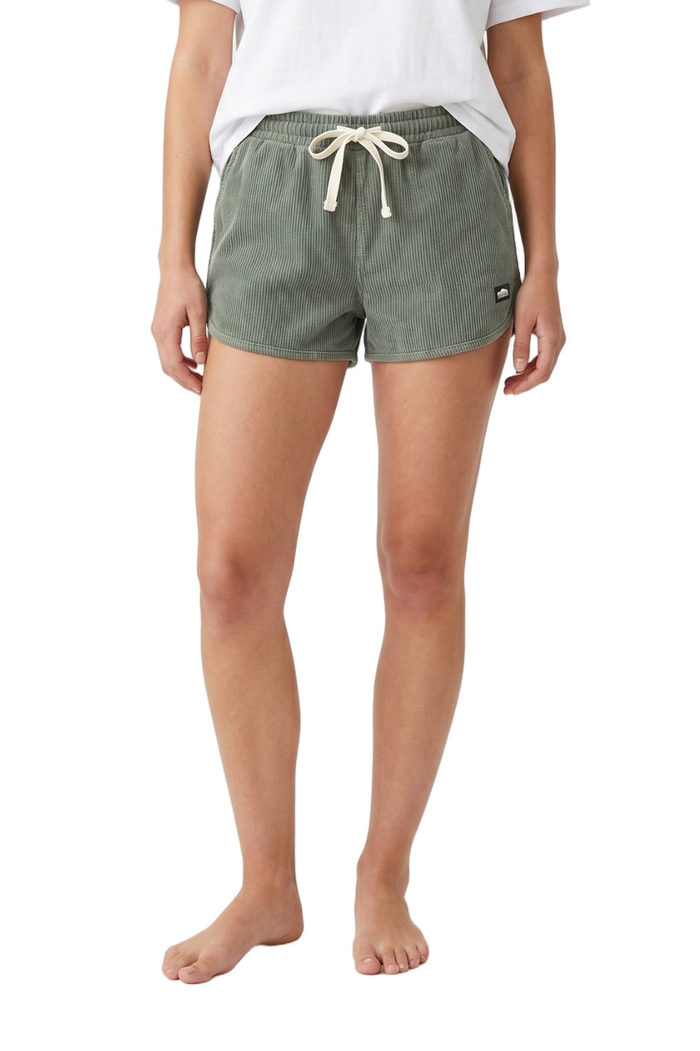BamBooBay Womens Chill Cord Shorts Sage Green