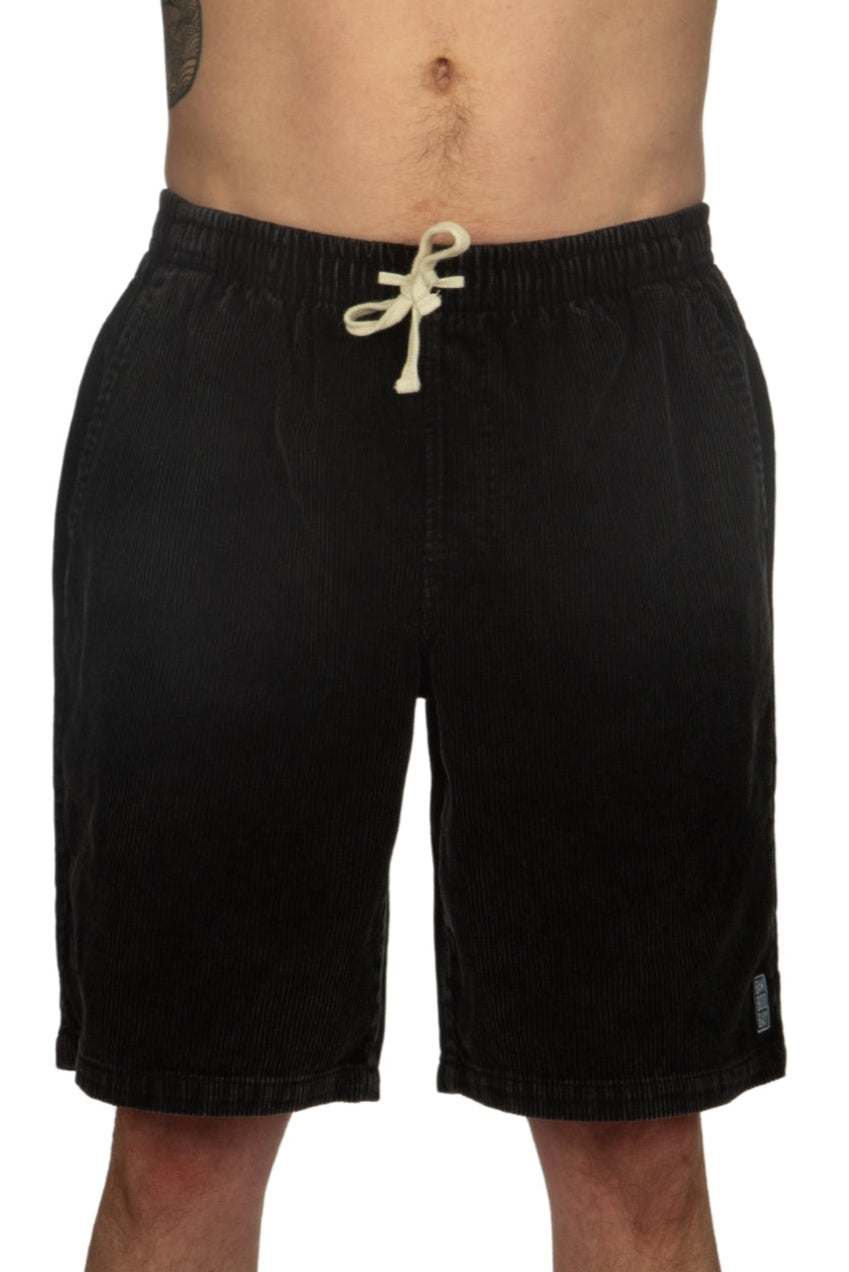 Big Chill Cord Shorts Washed Black