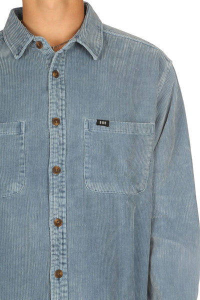 BamBooBay Chill Cord Long Sleeve Shirt Blue