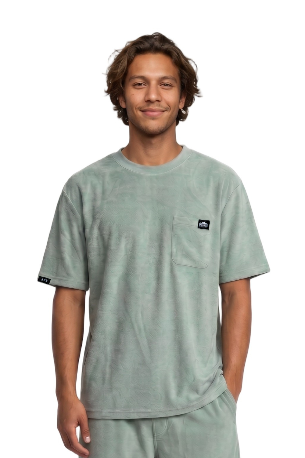 Lazy Terry Mens T-Shirt Aloe