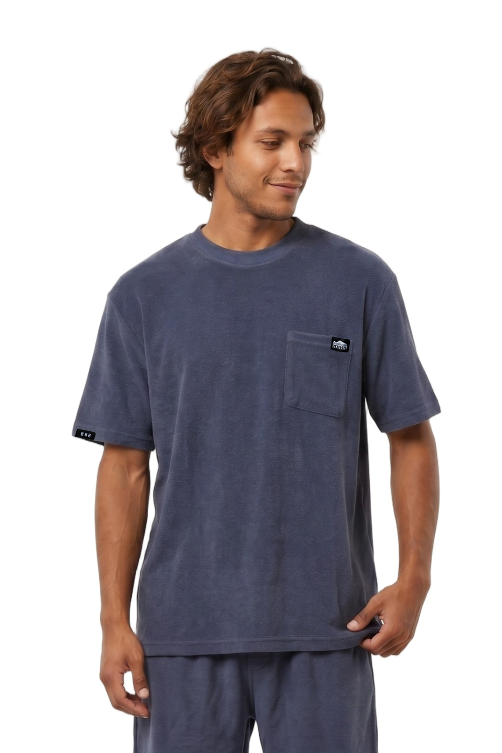 Lazy Terry Mens T-Shirt Navy