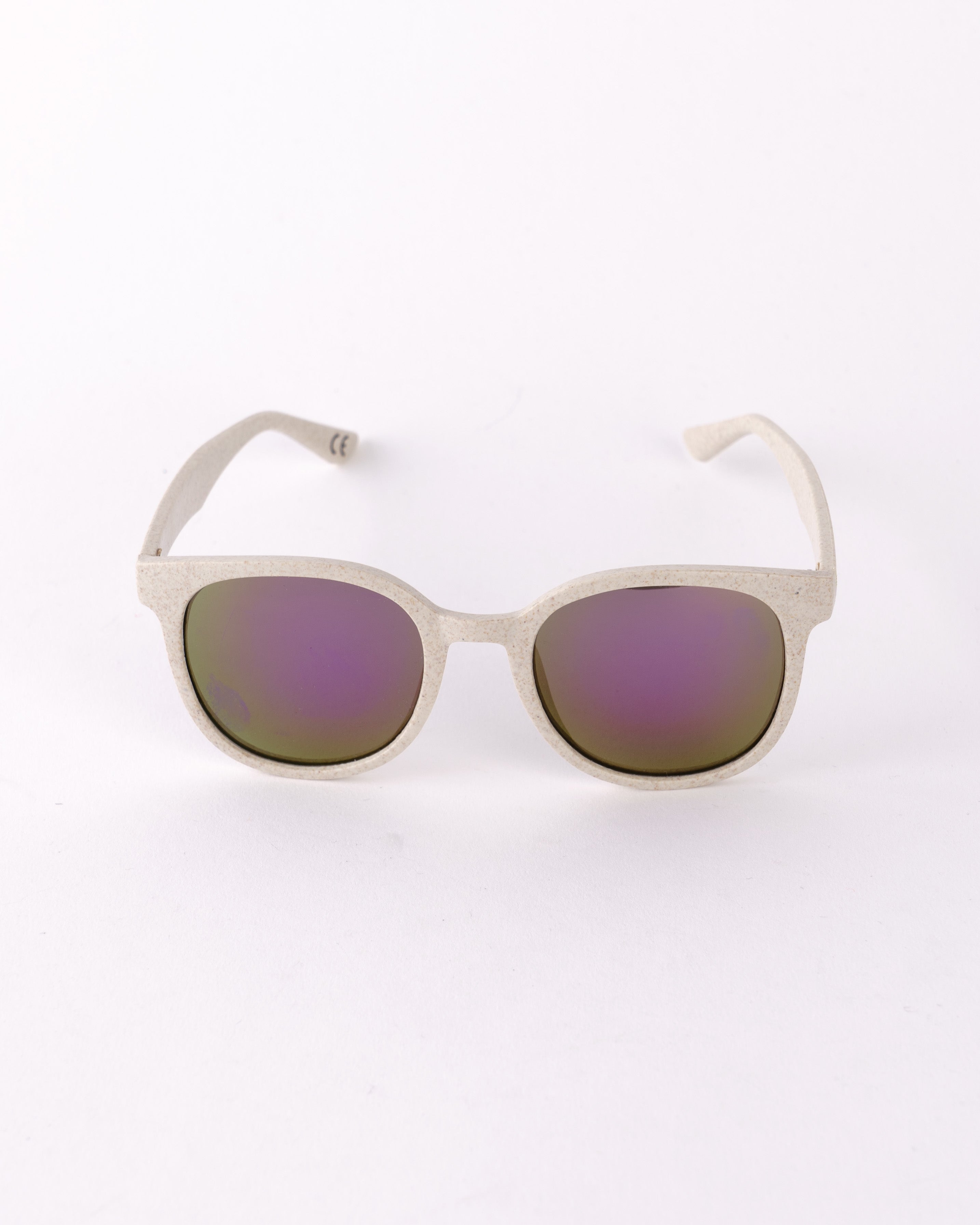 Swheat Round Wheat Straw Waste Sunglasses - Purple | BamBooBay