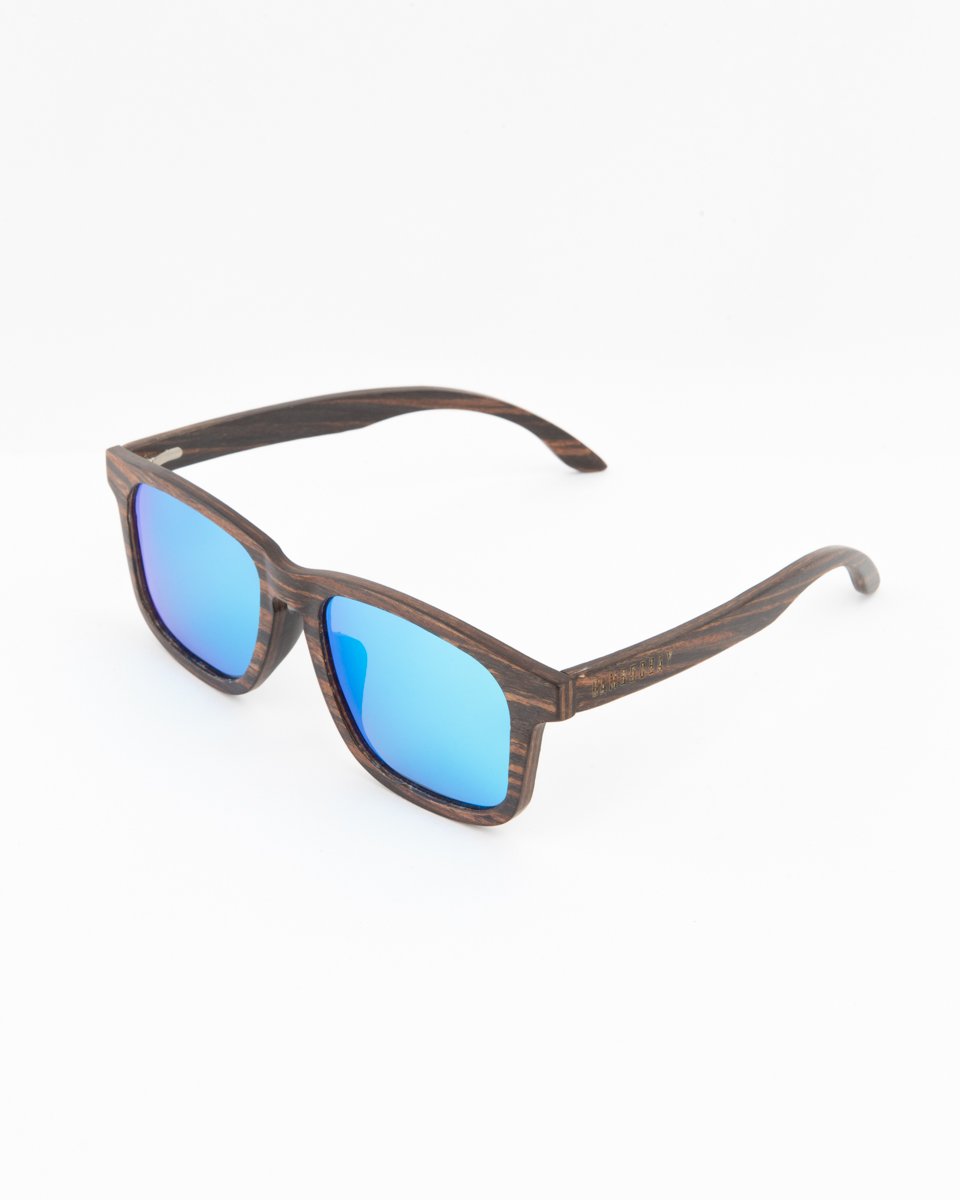Wood Sunglasses - Blue | BamBooBay
