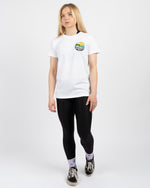 Load image into Gallery viewer, MNT Badge Short Sleeve Organic Cotton Tee - White | BamBooBay

