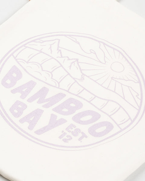 MNT Badge Recycled Tote Bag - Natural | BamBooBay