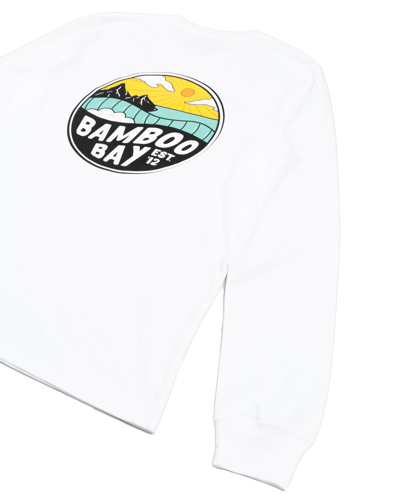 MNT Badge Long Sleeve Tee - White