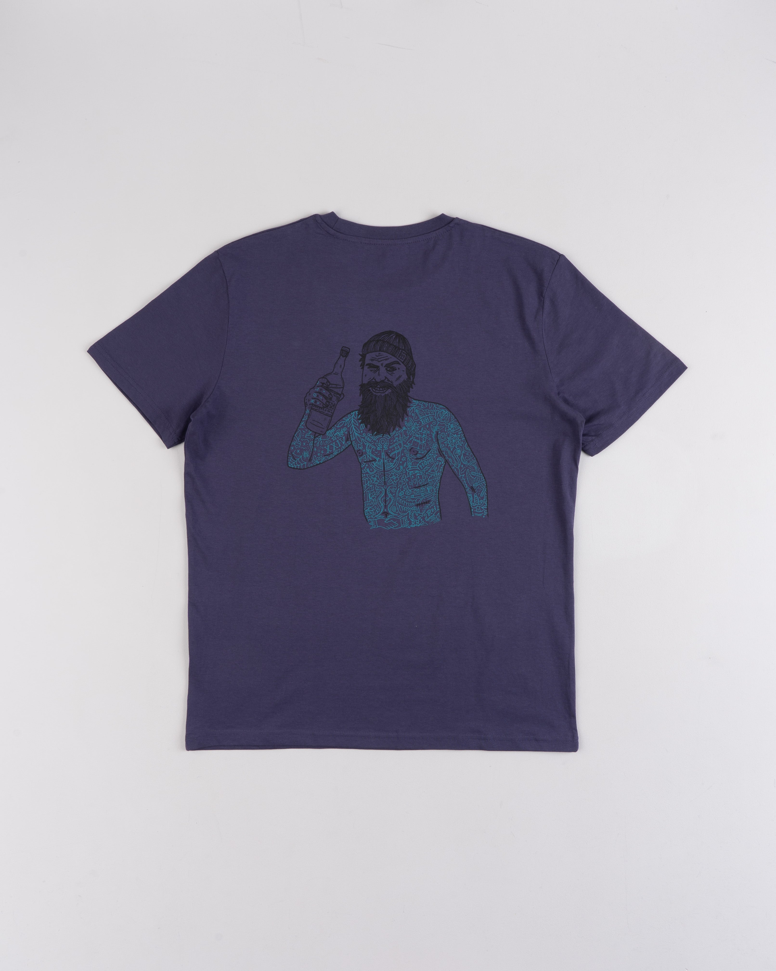 Drunken Sailor Organic Cotton Tee  - Indigo | BamBooBay