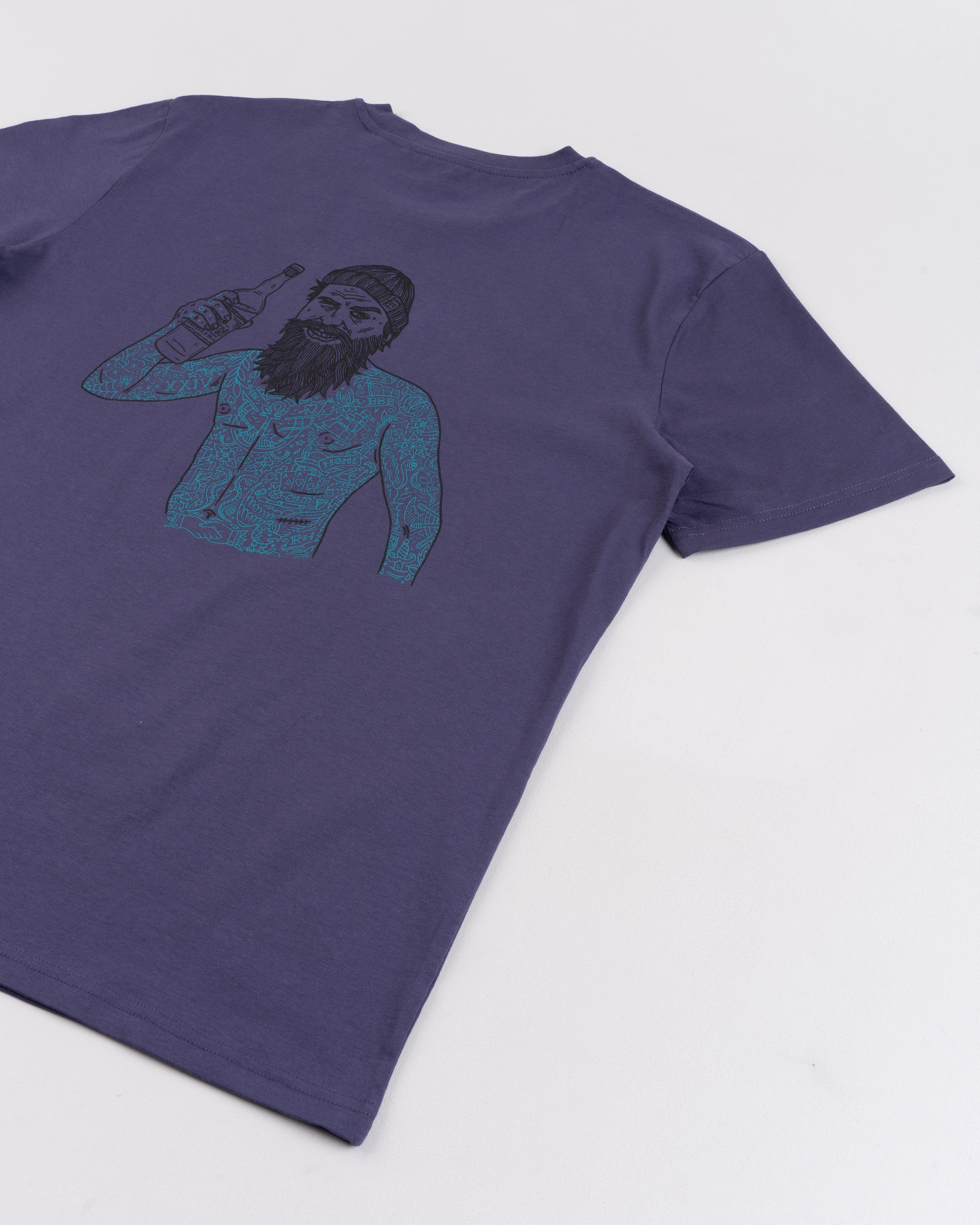 Drunken Sailor Organic Cotton Tee  - Indigo | BamBooBay