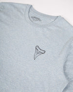 Load image into Gallery viewer, Seamus&#39;s Lucky Tooth Organic Cotton Tee - Ice Blue | BamBooBay
