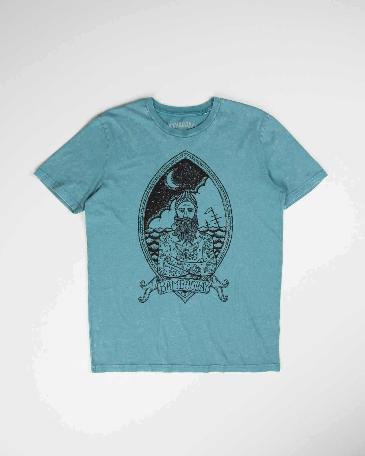 Seamus Bye Sea Organic Cotton Tee - Teal | BamBooBay
