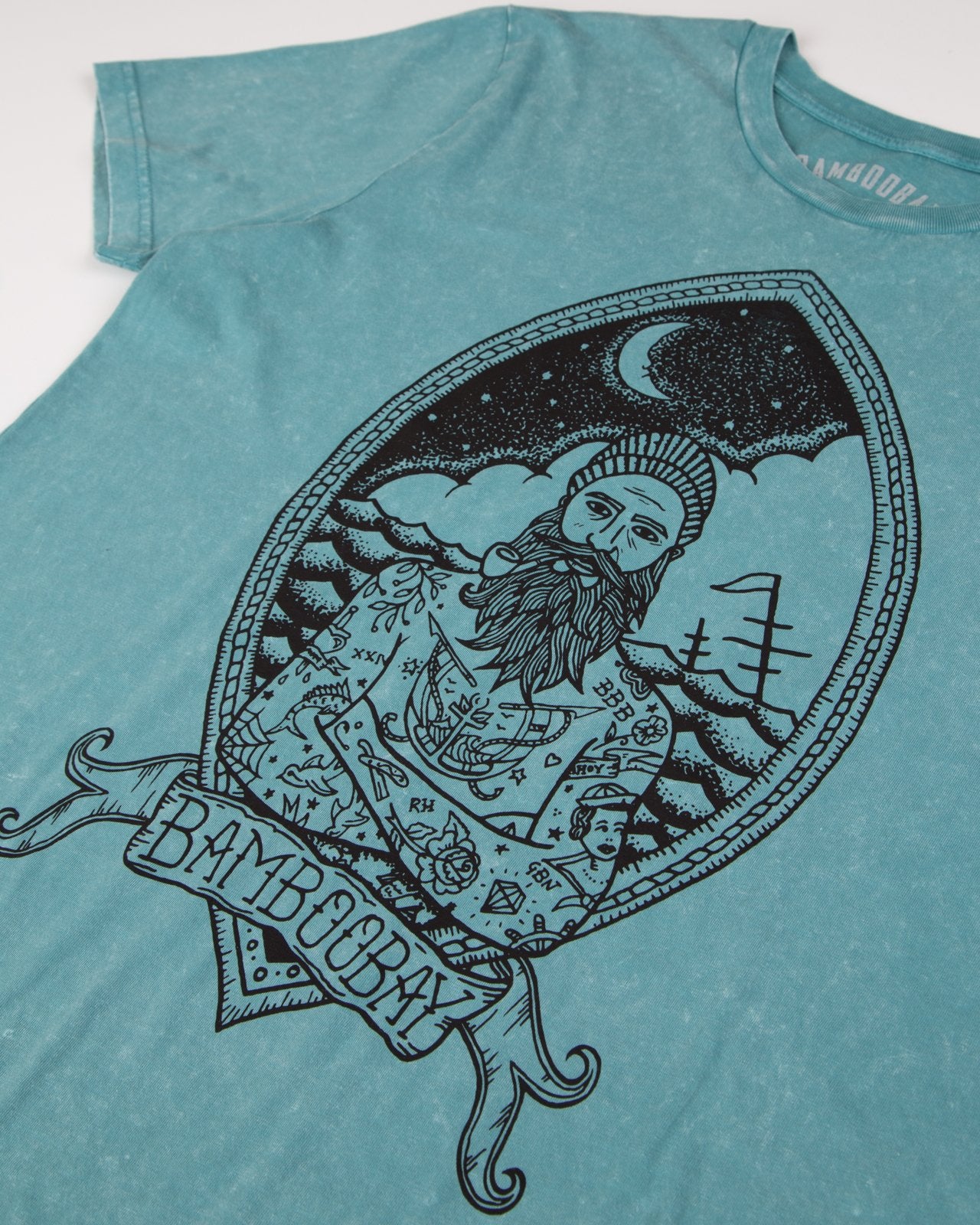 Seamus Bye Sea Organic Cotton Tee - Teal | BamBooBay