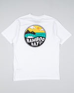 Load image into Gallery viewer, MNT Badge Organic Cotton Tee - White | BamBooBay
