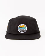 Load image into Gallery viewer, MNT Badge 5 Panel Recycled Cap - Black | BamBooBay
