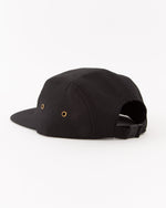 Load image into Gallery viewer, MNT Badge 5 Panel Recycled Cap - Black | BamBooBay
