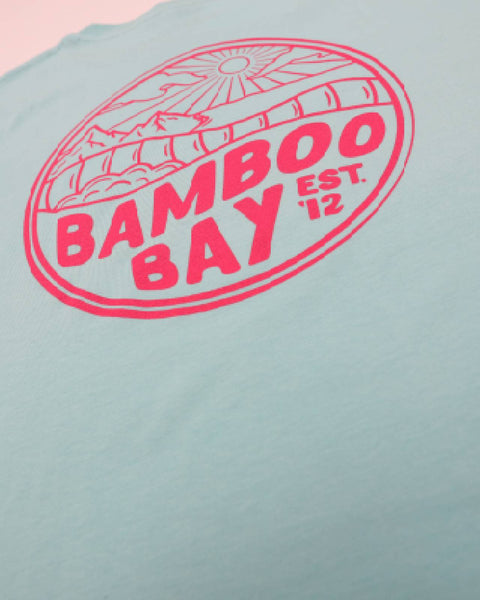MNT Badge Organic Cotton Tee - Turquoise | BamBooBay