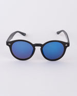 Load image into Gallery viewer, Coffee Waste Rounds Sunglasses - Blue | BamBooBay
