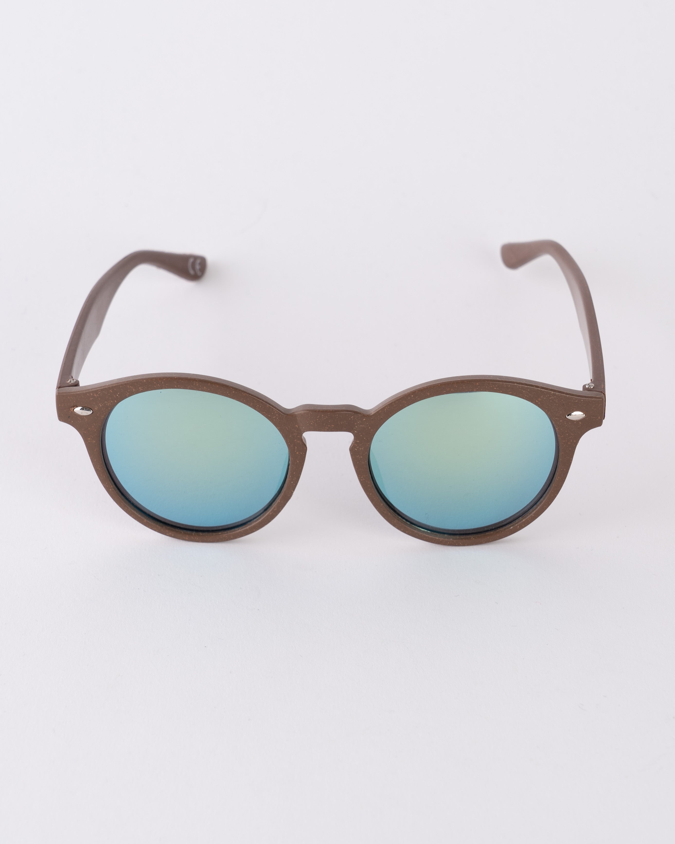 Coffee Waste Rounds Sunglasses - Gold | BamBooBay