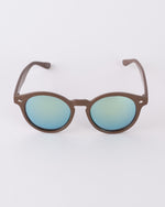 Load image into Gallery viewer, Coffee Waste Rounds Sunglasses - Gold | BamBooBay
