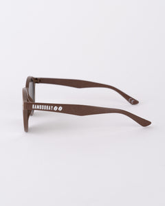 Coffee Waste Rounds Sunglasses - Silver | BamBooBay