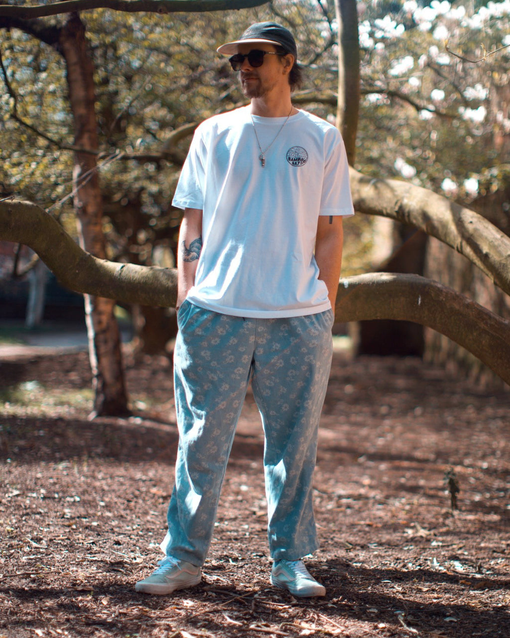 MNT Badge Organic Cotton Tee - White | BamBooBay