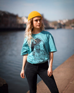 Seamus Bye Sea Organic Cotton Tee - Teal | BamBooBay