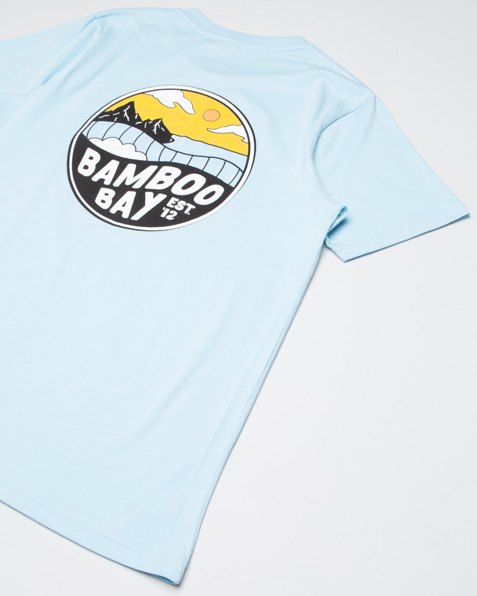MNT Badge Organic Cotton Tee - Blue | BamBooBay